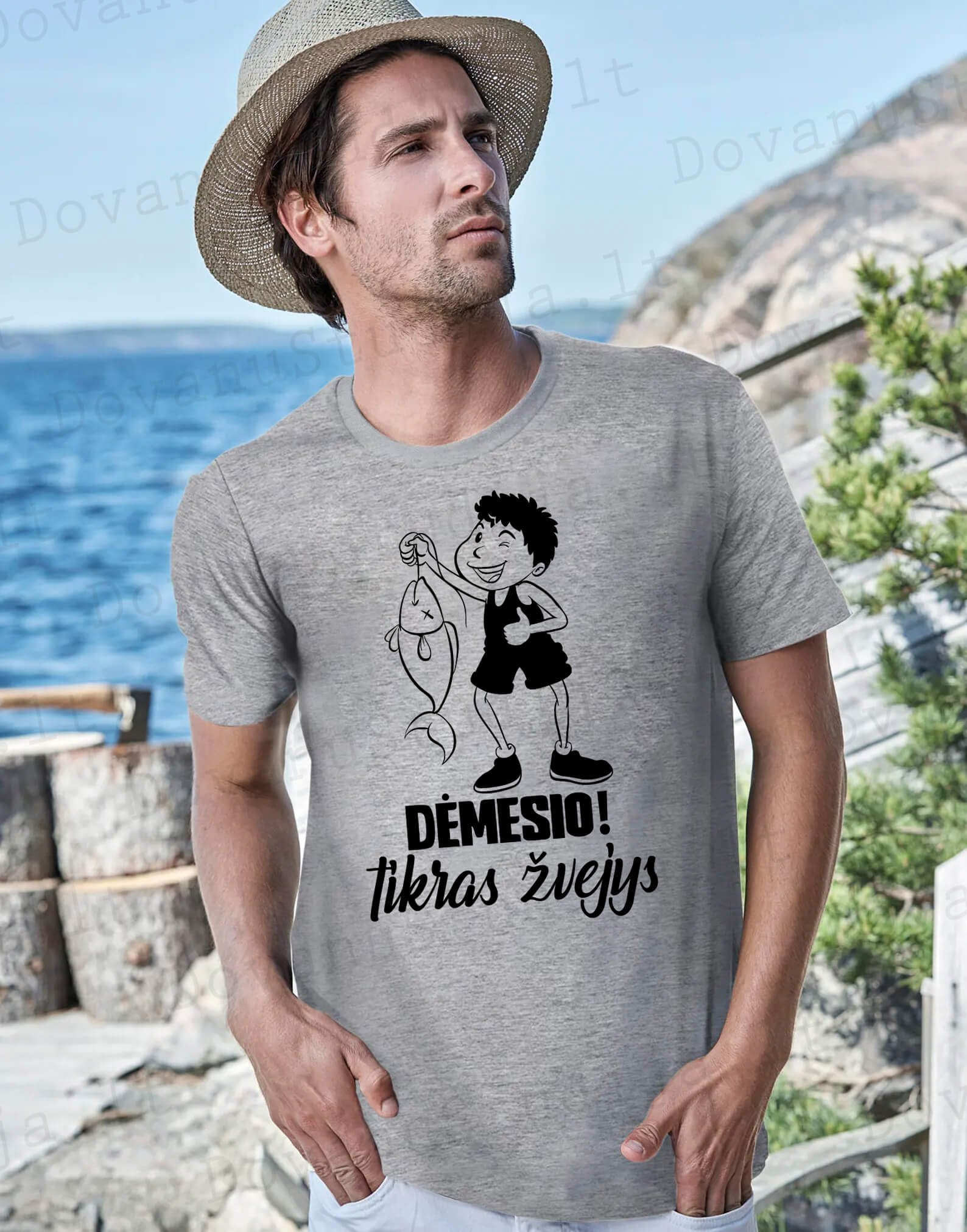 Marškinėliai VYRAMS ŽVEJYBA 0014