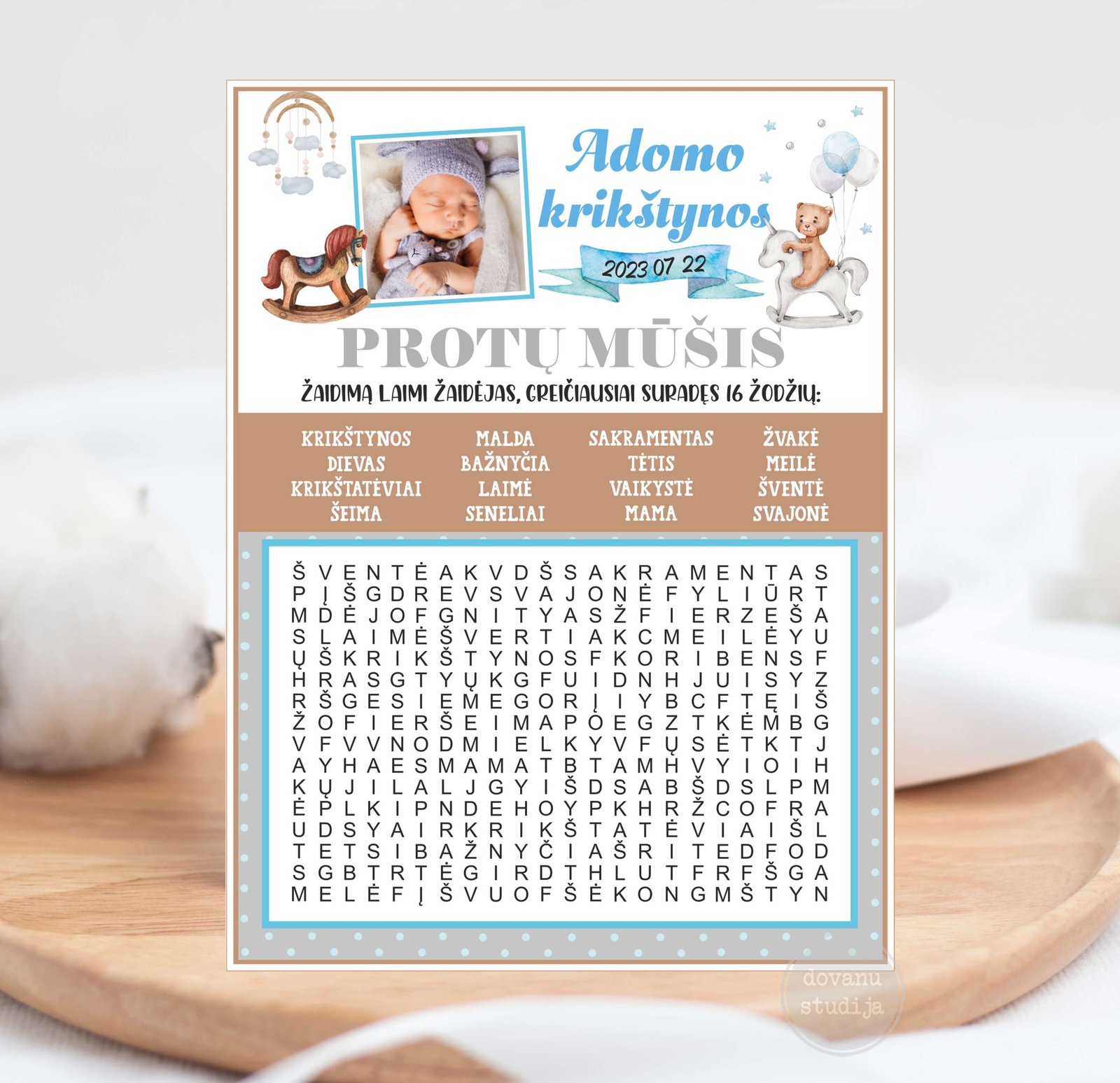 MAŽYLIO ARKLIUKAS PROTŲ MŪŠIS