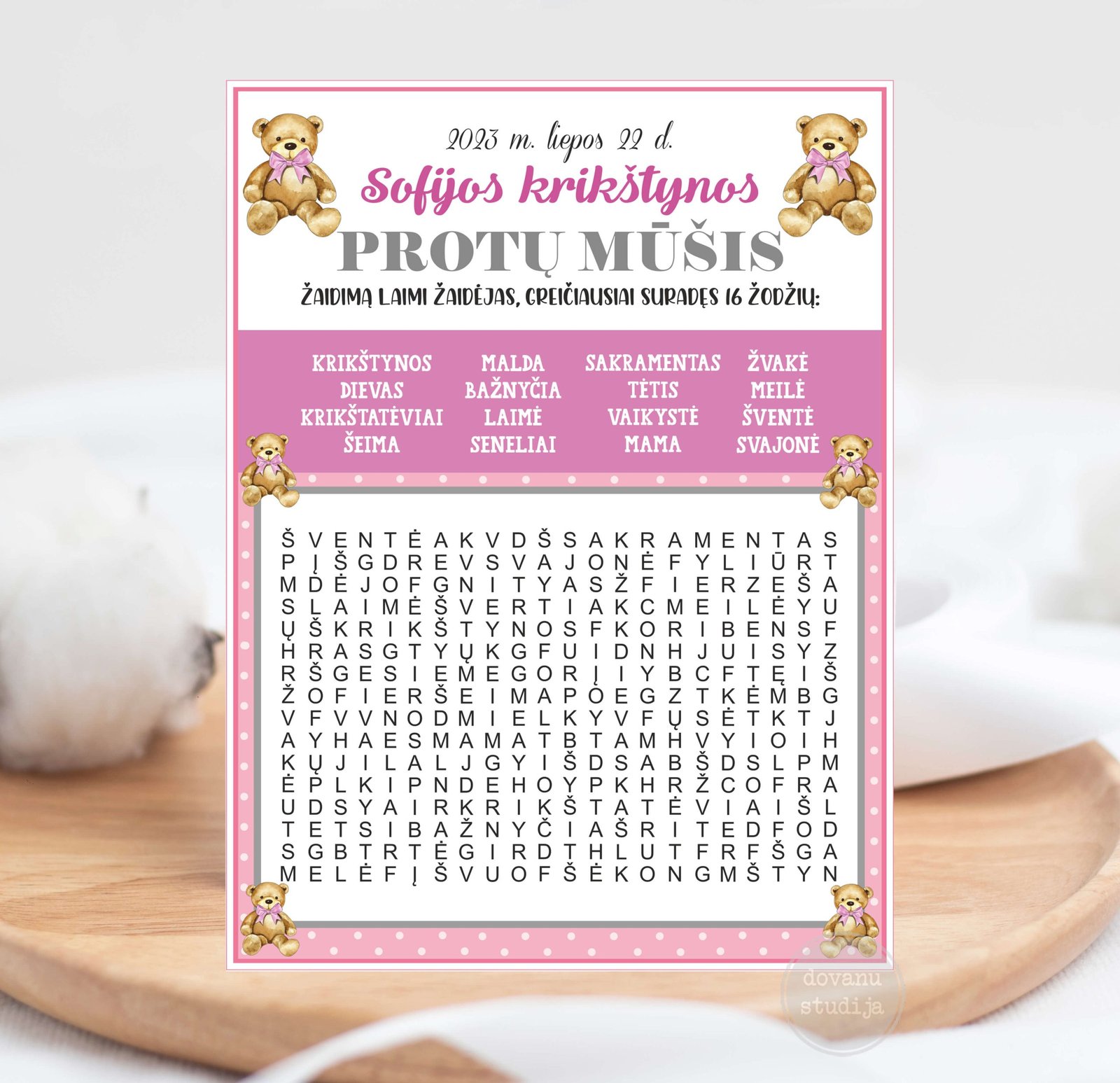 MEŠKĖS ŠVENTĖ PROTŲ MŪŠIS