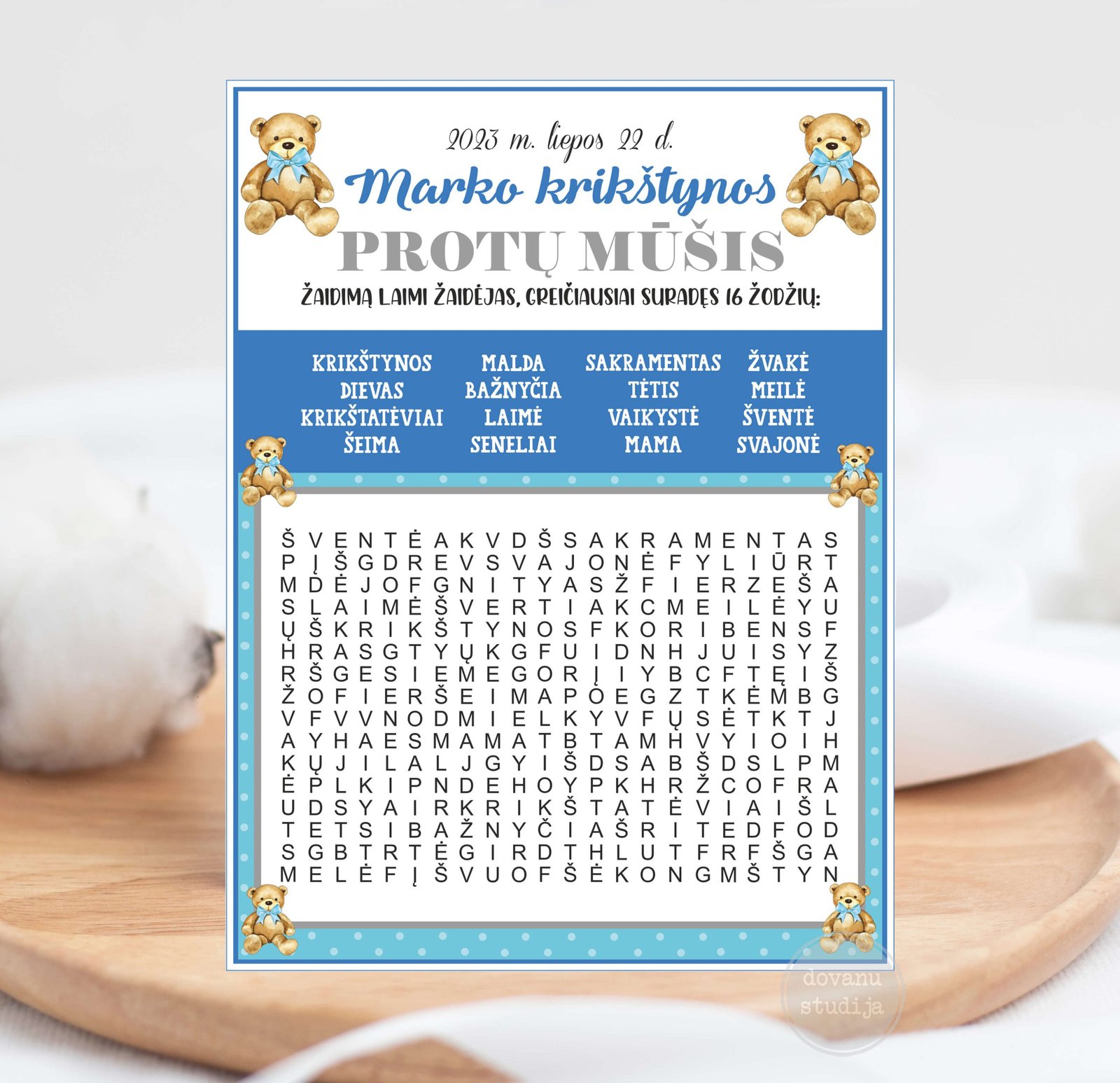 MEŠKIO ŠVENTĖ PROTŲ MŪŠIS