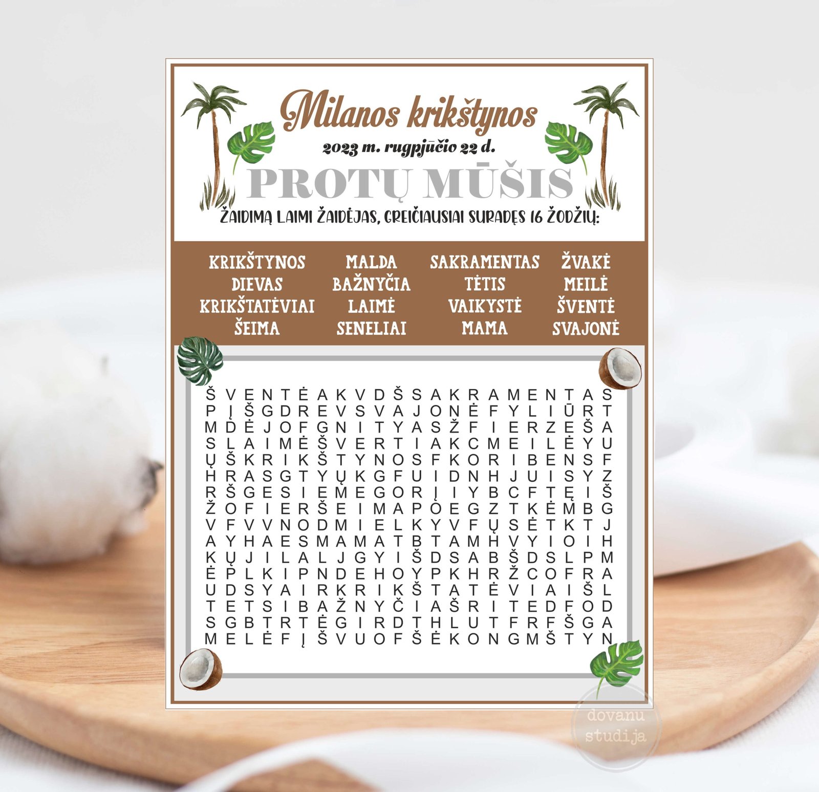 SAFARI PROTŲ MŪŠIS