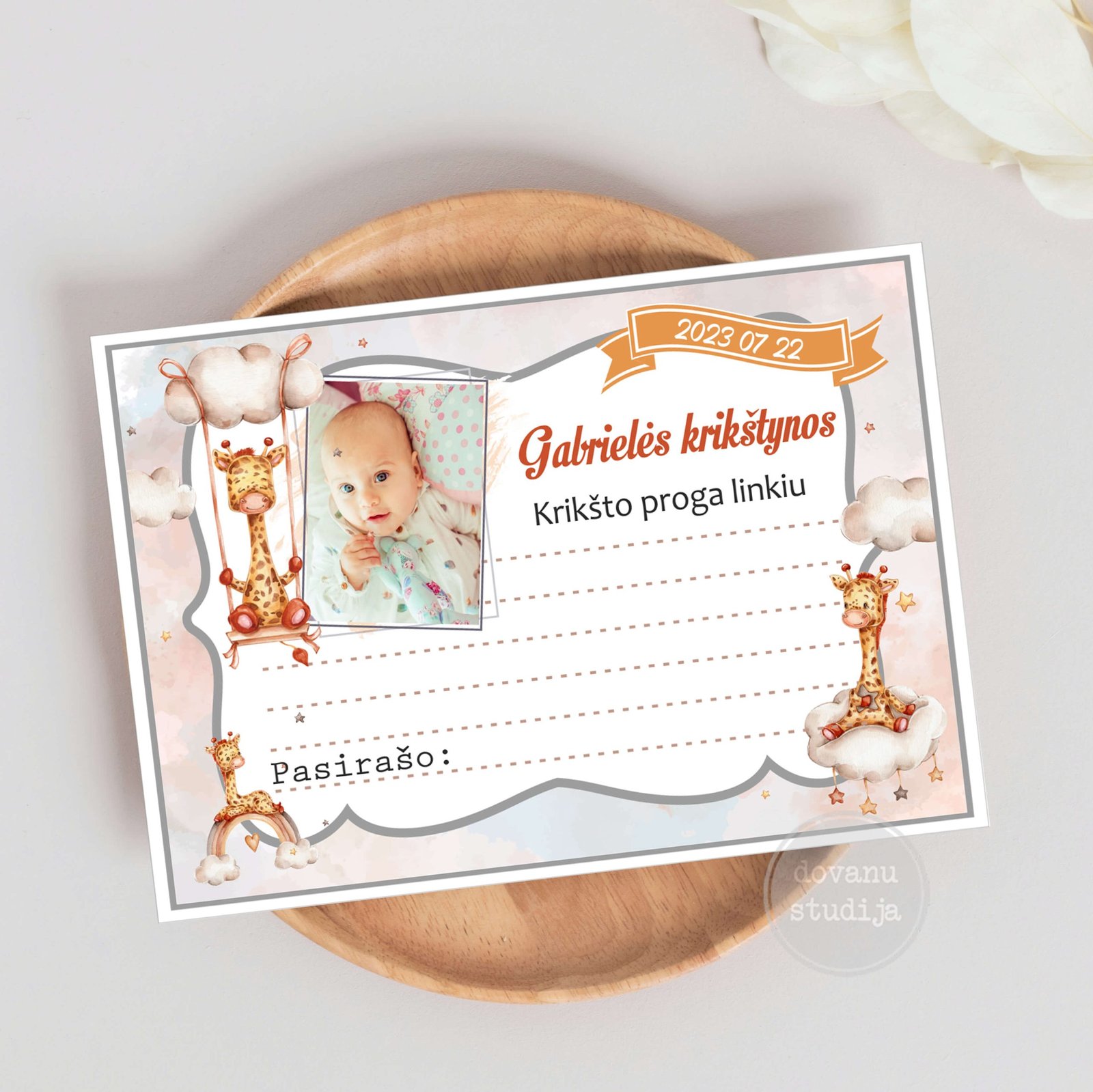 SVAJOKLĖ ŽIRAFA PALINKĖJIMAS