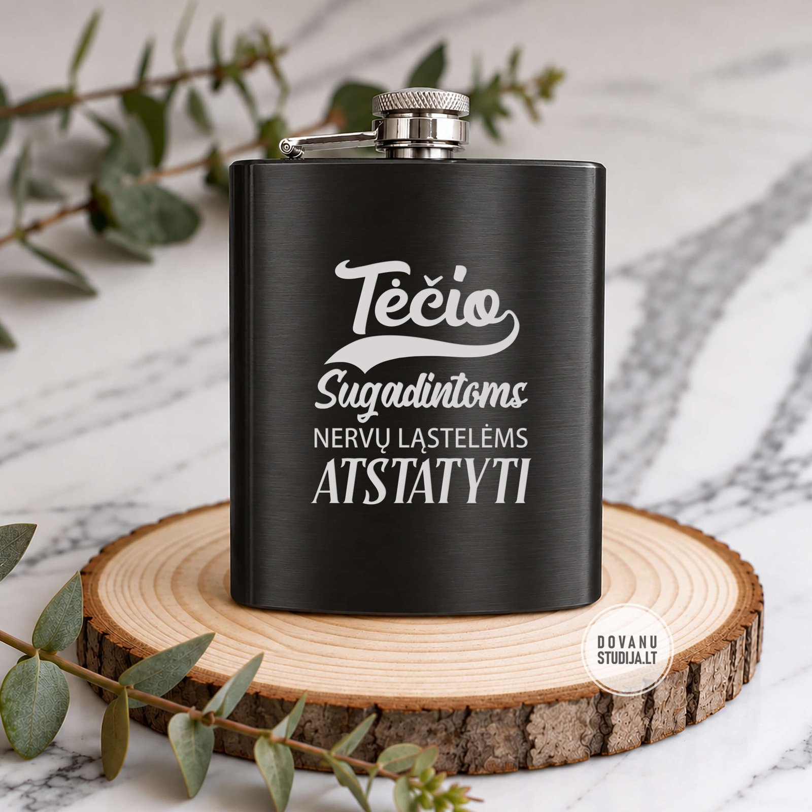 FLEŠKUTĖS TĖČIUI 003 JUODA