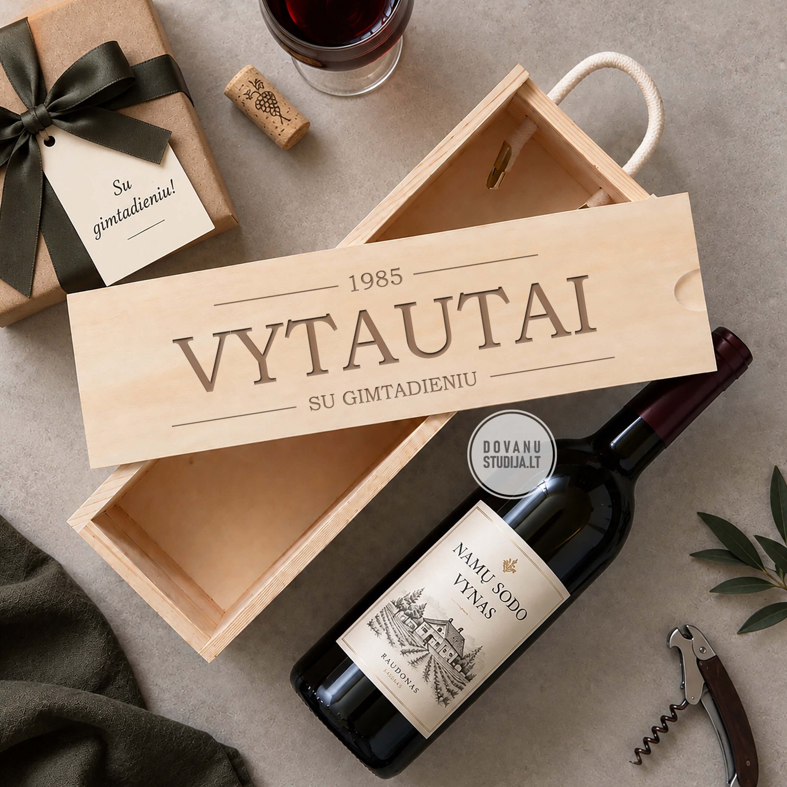 VYNO DĖŽĖ VYRAMS GIMTADIENIUI 005